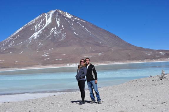 O magnífico cenário no caminho para a Laguna Colorada, na Bolívia